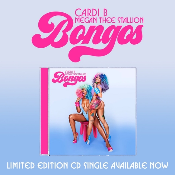 Cardi B x Megan Thee Stallion) Bongos" Limited Edition CD Single - Picture 6 of 13